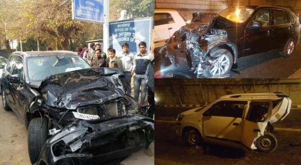 BMW Crash Delhi