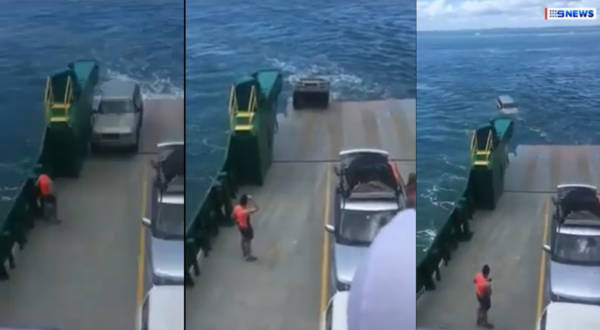 Car Rolls Off Ferry Facebook