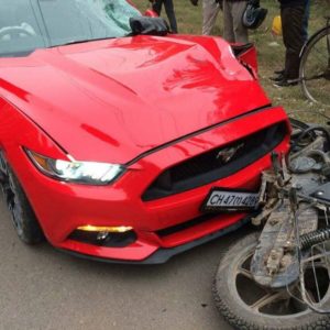 Ford Mustang Crash India
