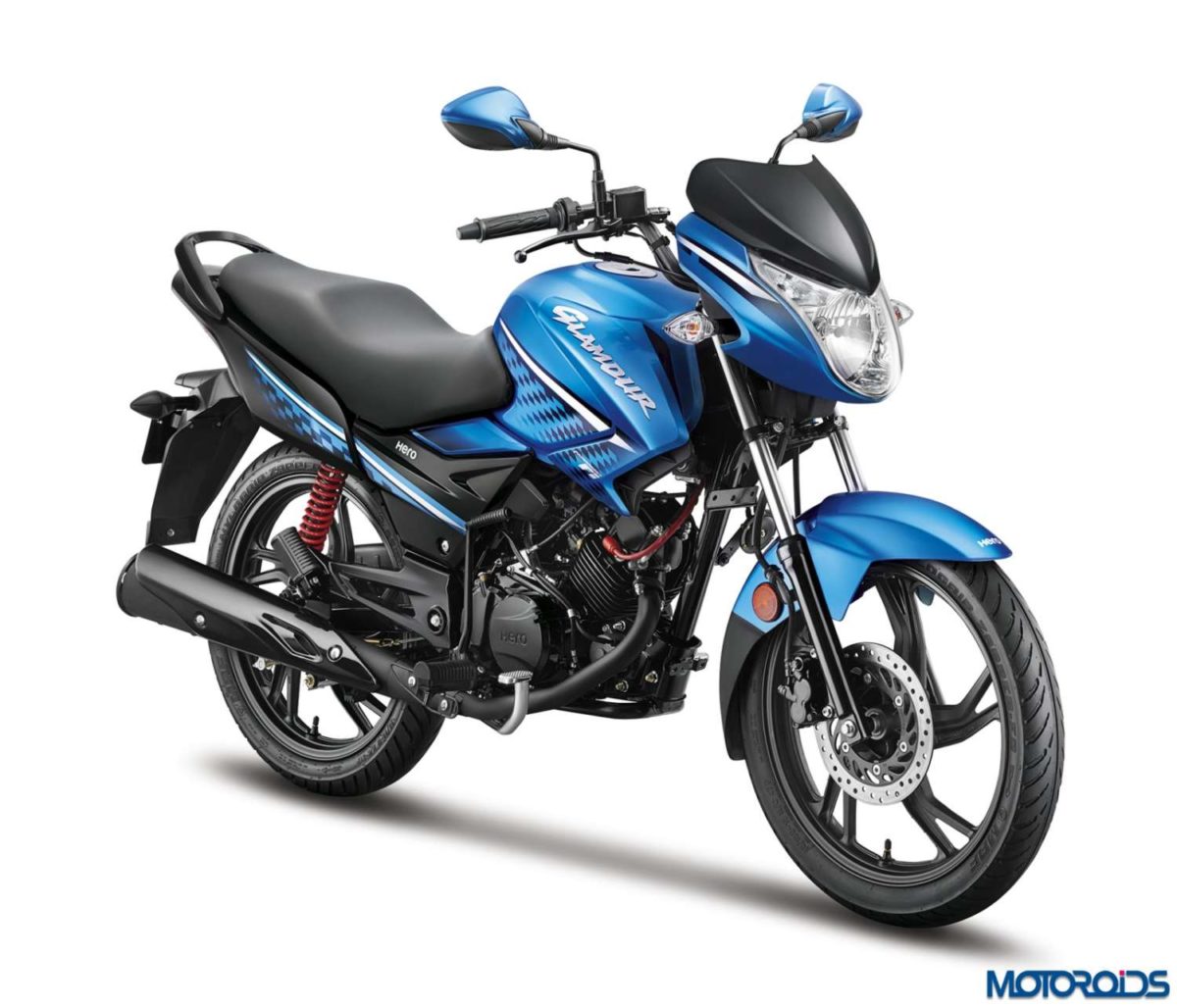 HeroMotoCorp GlamourFITechnoBlue thFront