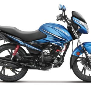 Hero MotoCorp Glamour FI Techno Blue Side