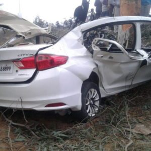 Honda City accident Ludhiana