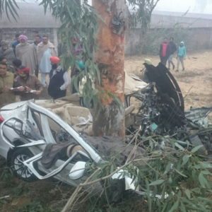 Honda City accident Ludhiana