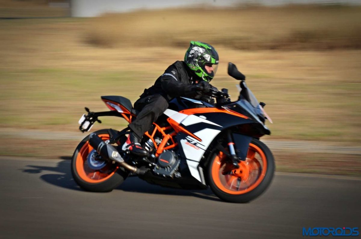 New  KTM RC action
