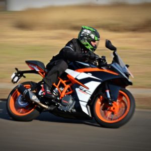 New  KTM RC action