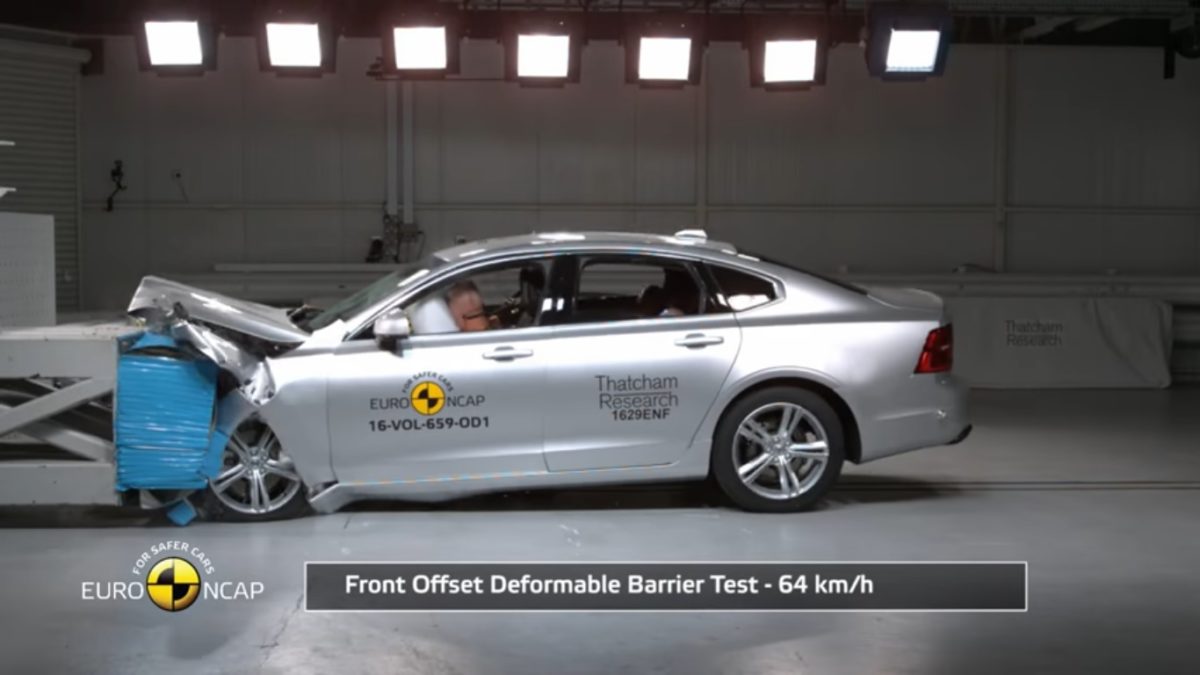 Volvo S V Euro NCAP crash test