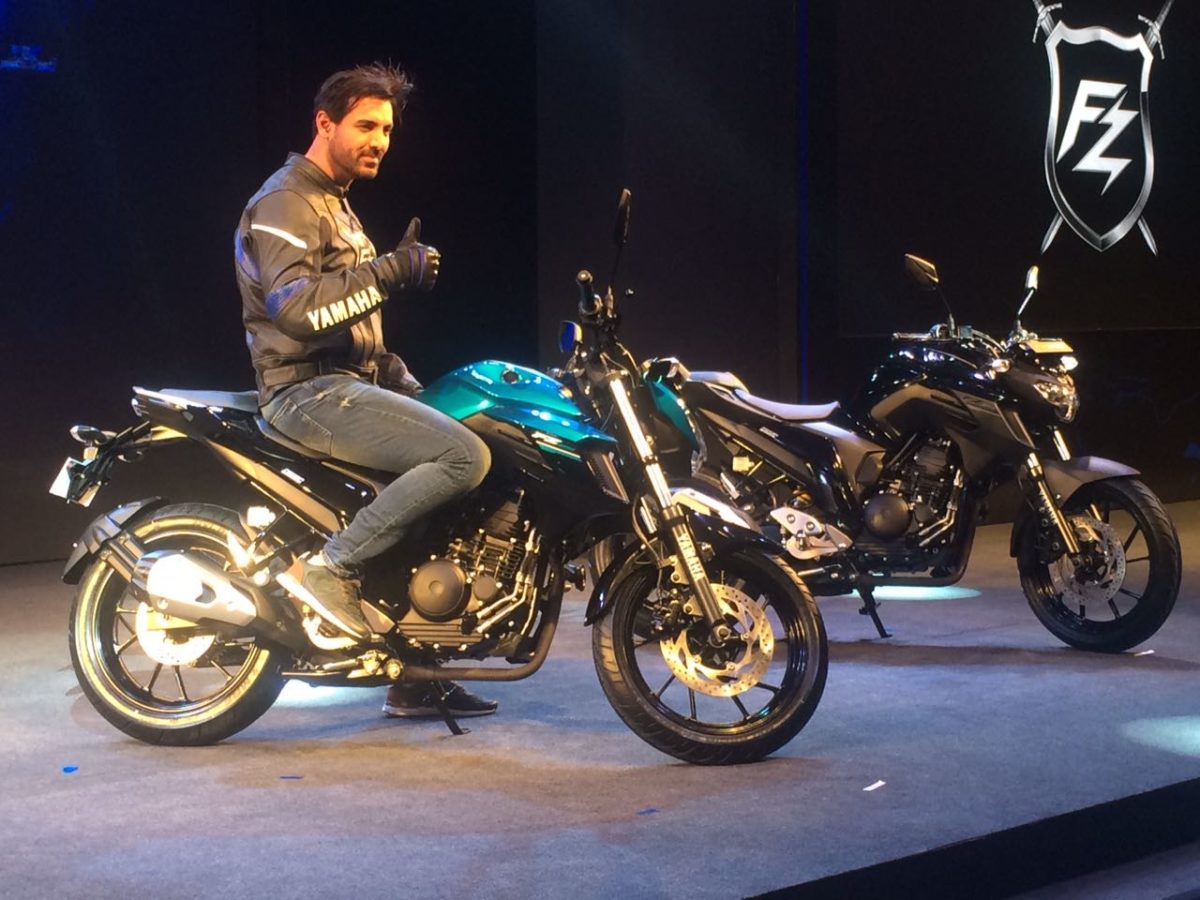 Yamaha FZ India launch John Abraham