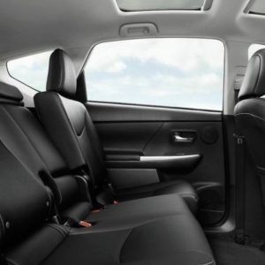 toyota prius seating second row