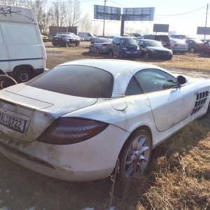 Abandoned Mercedes Benz SLR McLaren