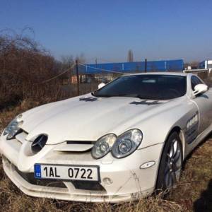 Abandoned Mercedes Benz SLR McLaren