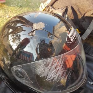 Bajaj Dominar  accident