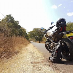 Bajaj Dominar  accident