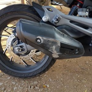 Bajaj Dominar  accident