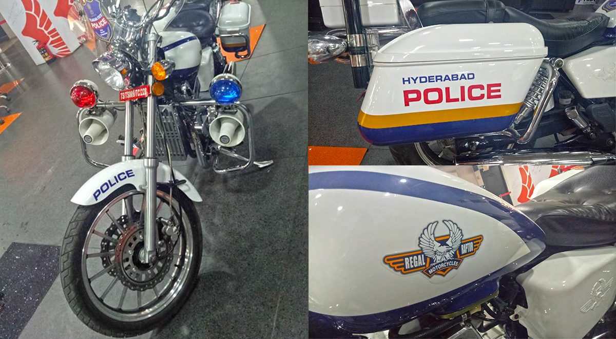 Hyderabad Police motorcycle