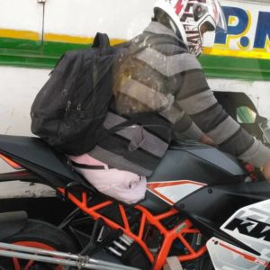Man With An Amputated Leg Riding His KTM