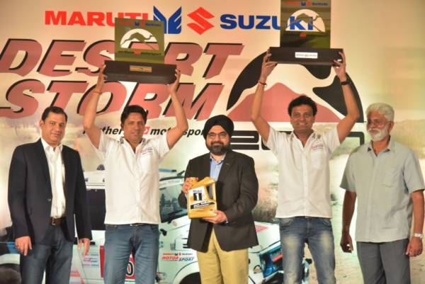 Suresh Rana and Ashwin Naik win the th Maruti Suzuki Desert Storm