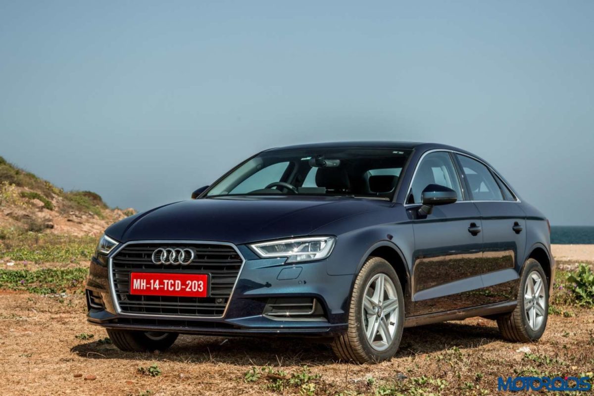 new  Audi A facelift blue