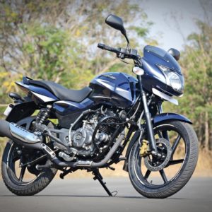 new  Bajaj Pulsar  DTS i side