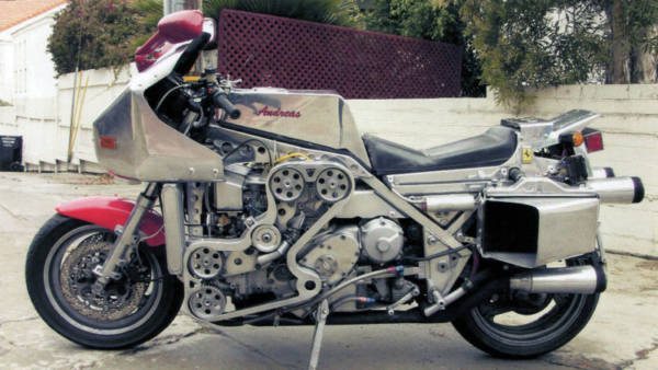 Andreas Ferrari V powered motorcycle