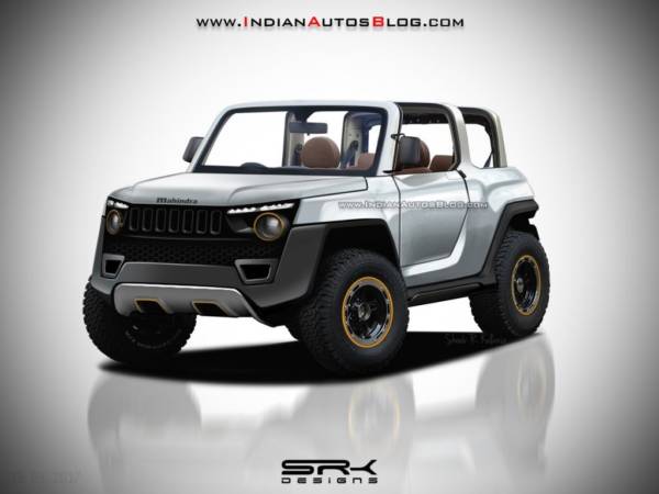 Digitally rendered 2020 Mahindra Thar