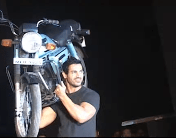 John abraham motorcycle stunt