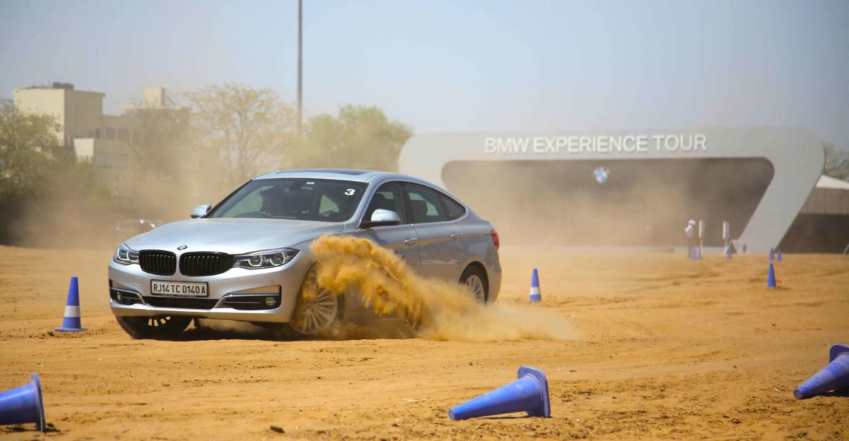 TheBMWSeriesGranTurismoinactionattheBMWExperienceTourinJaipur