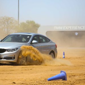 TheBMWSeriesGranTurismoinactionattheBMWExperienceTourinJaipur