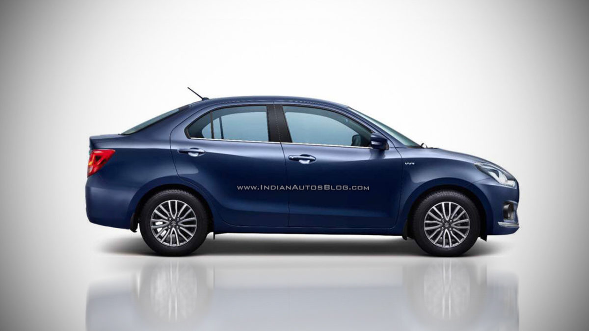 New Maruti Suzuki Dzire Longer Than  Meters Rendering