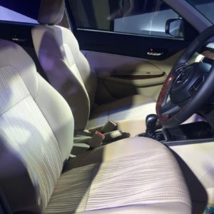 New Maruti Suzuki Dzire front seat