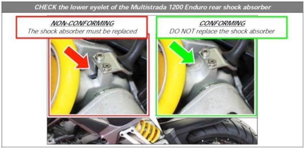 Faulty Rear Suspension - Ducati Multistrada 1200 Enduro