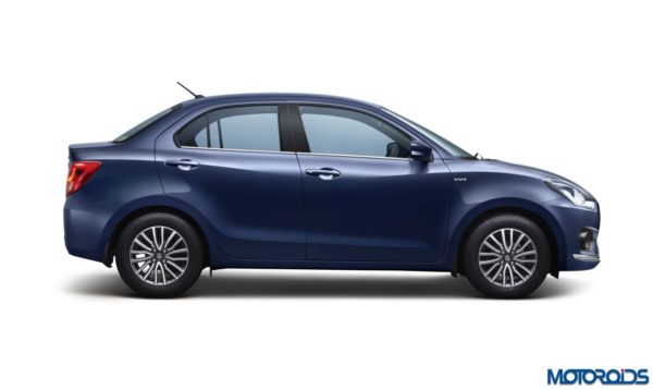 New 2017 Maruti Suzuki Dzire facelift launch side profile