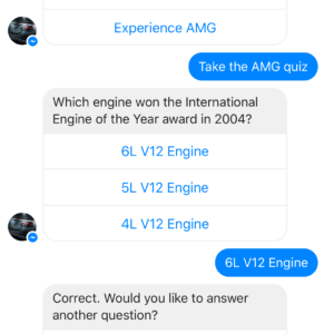 YearsOfAMG Chatbot Screenshot