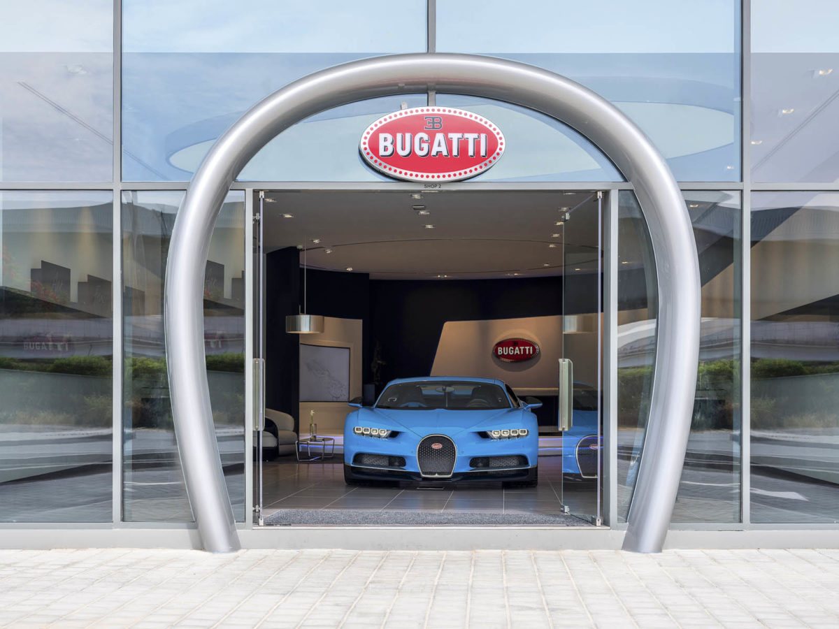 Bugatti Dubai entrance