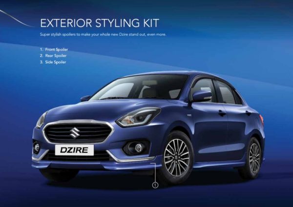 Dzire Accesories Exterior Styling Kit