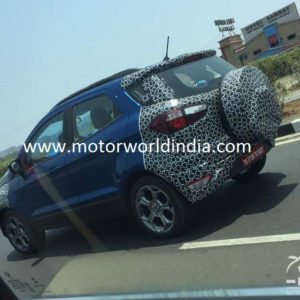 Ford EcoSport facelift spied testing