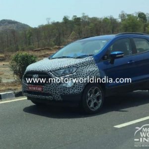 Ford EcoSport facelift spied testing