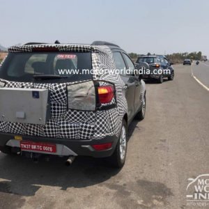 Ford EcoSport facelift spied testing