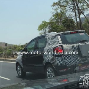 Ford EcoSport facelift spied testing