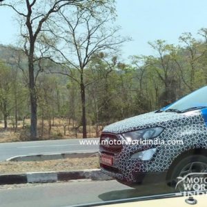 Ford EcoSport facelift spied testing