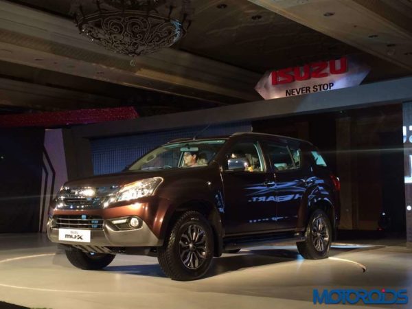 Isuzu MU-X India launch brown