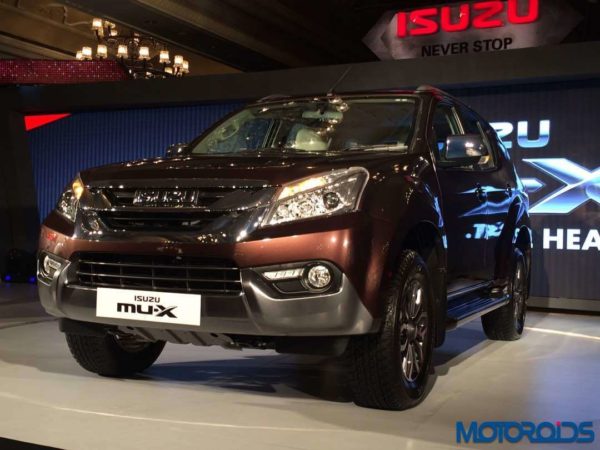 IsuzuMU XIndiaLaunchbrown