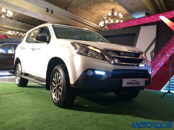 Isuzu MU-X India launch white