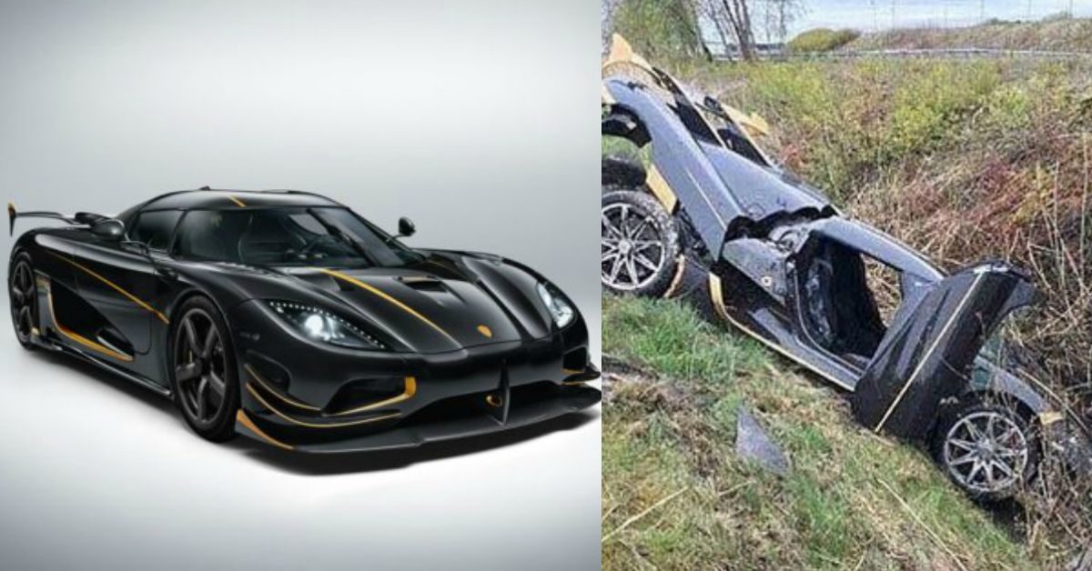 Koenigsegg Agera RS Gryphon crash collage