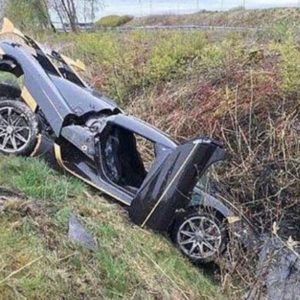 Koenigsegg Agera RS Gryphon crash