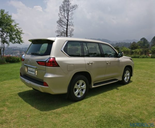 Lexus LX 450d - rear side view - wheels