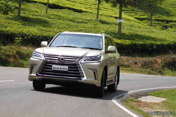 Lexus LX 450d - front view - action shot