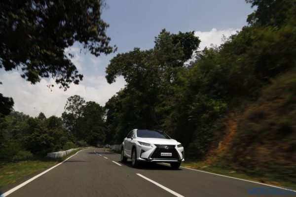 Lexus RX 450h - side action shot