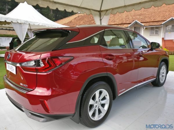 Lexus RX 450h - rear and side view - wheels