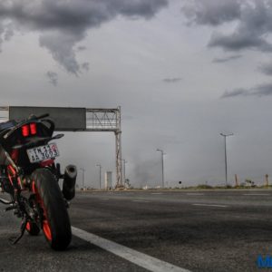 ModifiedKTM Black reartaillightview Duke