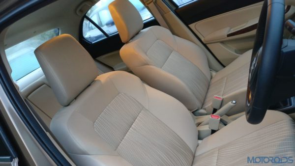 Maruti Suzuki Dzire - seats